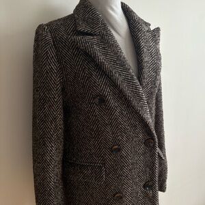 Dynamite Herringbone Double-Breasted Tailored Coat